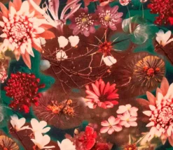Collection Noblesse Dekokissen & -Bezüge|Sitzkissen & Dekokissen-Kissenbezug Floral 45 x 45 cm Braun