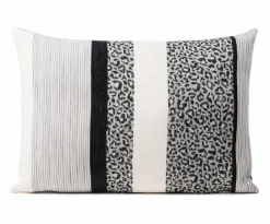 Dekokissen & -Bezüge|Sitzkissen & Dekokissen|Gözze Kissenbezug Leona 40 x 60 cm Schwarz
