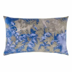 pad Dekokissen & -Bezüge|Sitzkissen & Dekokissen-Kissenbezug Romance Flower 35 x 60 cm Blau / Braun