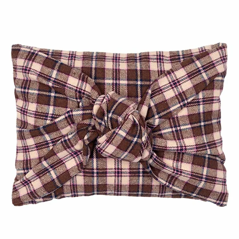 Dekokissen & -Bezüge|Sitzkissen & Dekokissen|pad Kissenbezug Tartan Bow 30 x 40 cm Brown