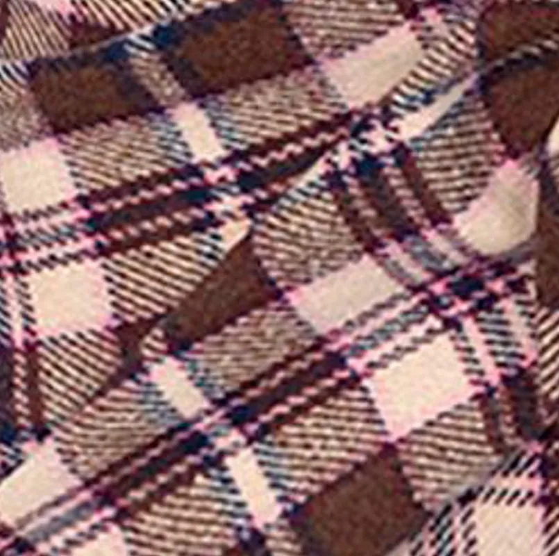 Dekokissen & -Bezüge|Sitzkissen & Dekokissen|pad Kissenbezug Tartan Bow 30 x 40 cm Brown