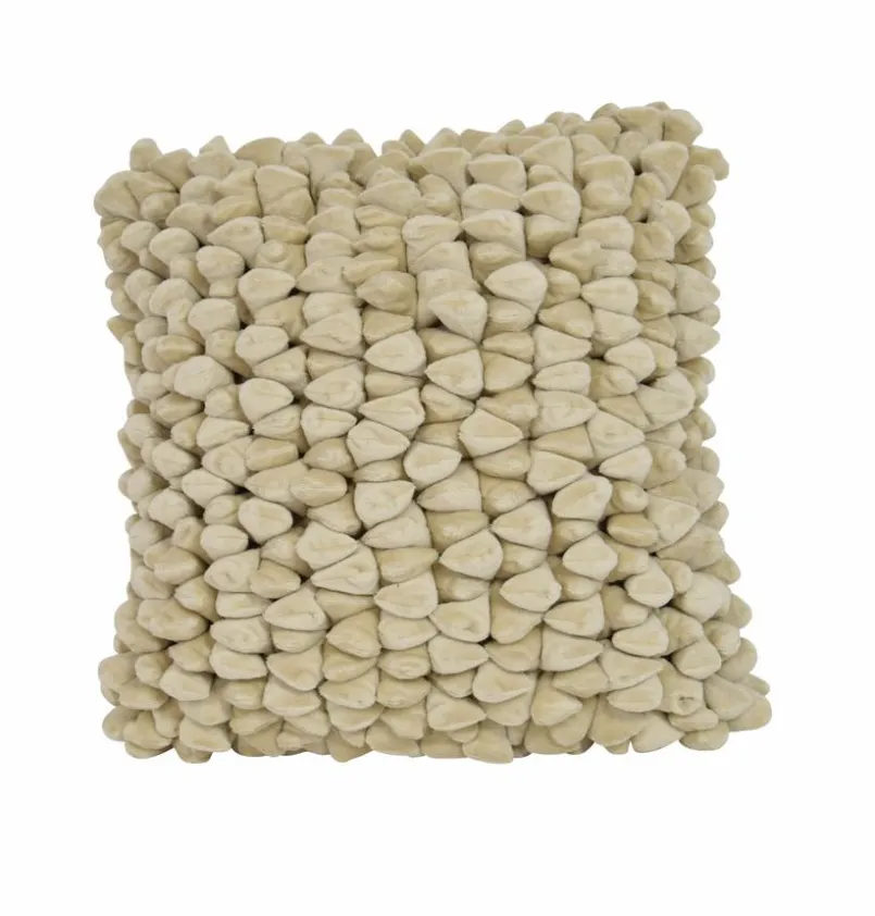 HAANS Lifestyle Dekokissen & -Bezüge|Sitzkissen & Dekokissen-Kissenbezug Pebble 45 x 45 cm Weiß