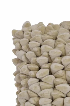 HAANS Lifestyle Dekokissen & -Bezüge|Sitzkissen & Dekokissen-Kissenbezug Pebble 45 x 45 cm Weiß