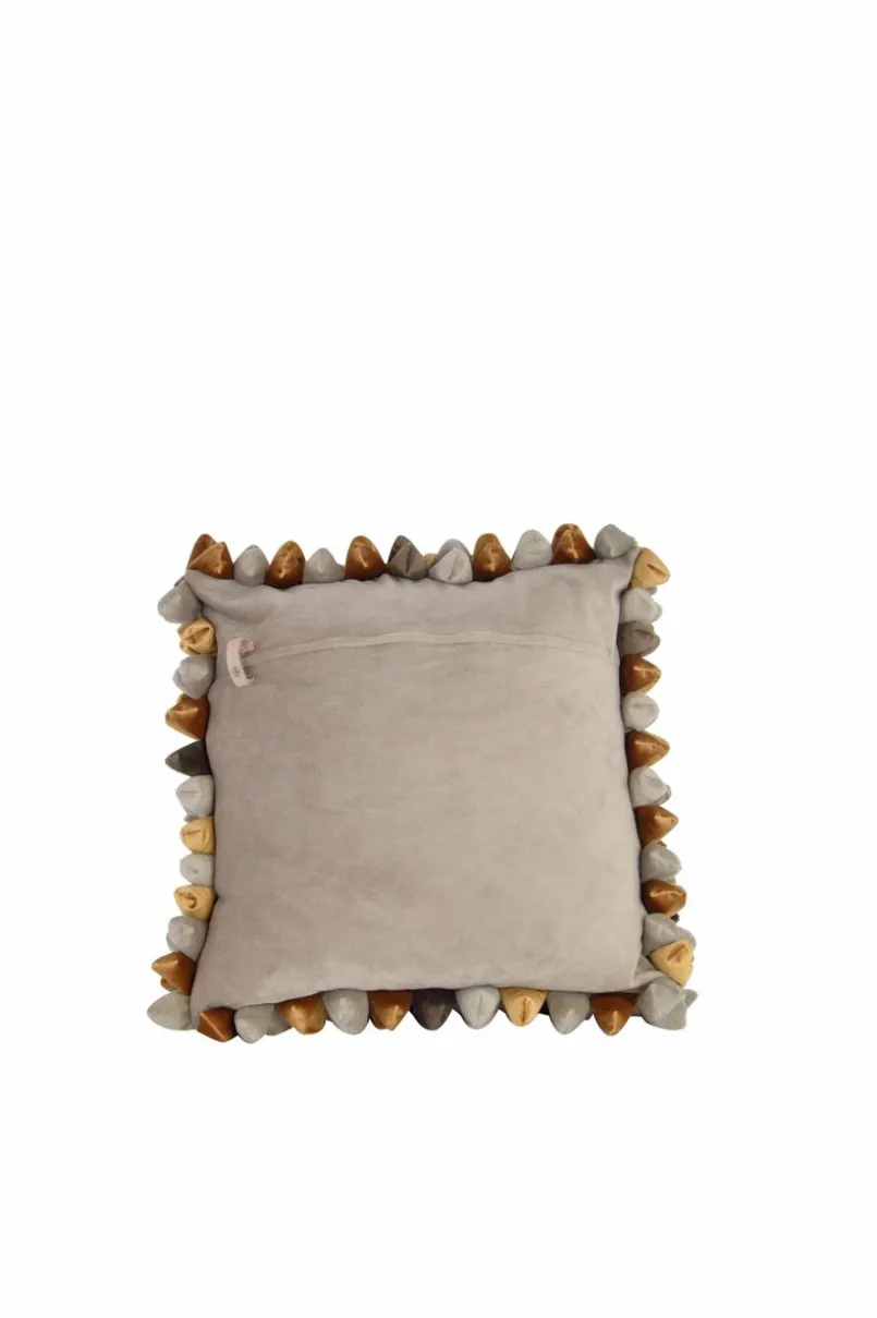 HAANS Lifestyle Dekokissen & -Bezüge|Sitzkissen & Dekokissen-Kissenbezug Pebble 45 x 45 cm Grau / Gelb