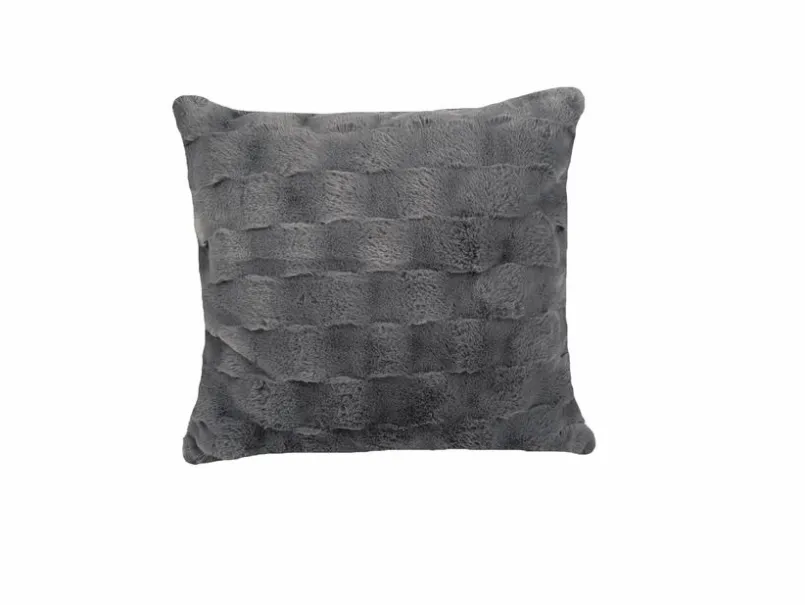 Dekokissen & -Bezüge|Sitzkissen & Dekokissen|Collection Noblesse Kissenbezug Webpelz 50 x 50 cm Grau