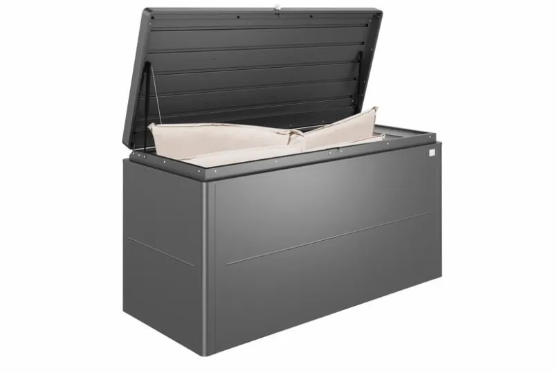 biohort Kissen- & Auflagenboxen|Kissen- & Auflagenboxen-Kissenbox 200 x 88,50 x 84 cm Dunkelgrau