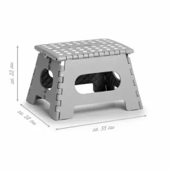 Hocker & Poufs-Klapphocker Höhe 22 cm Grau