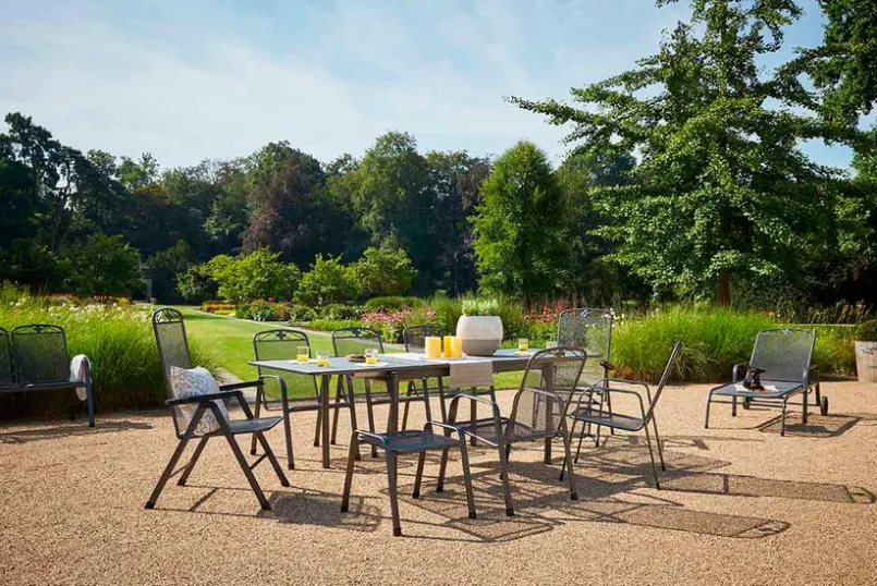 MWH Gartenstühle-Klappstuhl Savoy Silber
