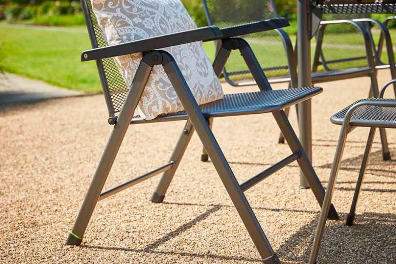 MWH Gartenstühle-Klappstuhl Savoy Silber