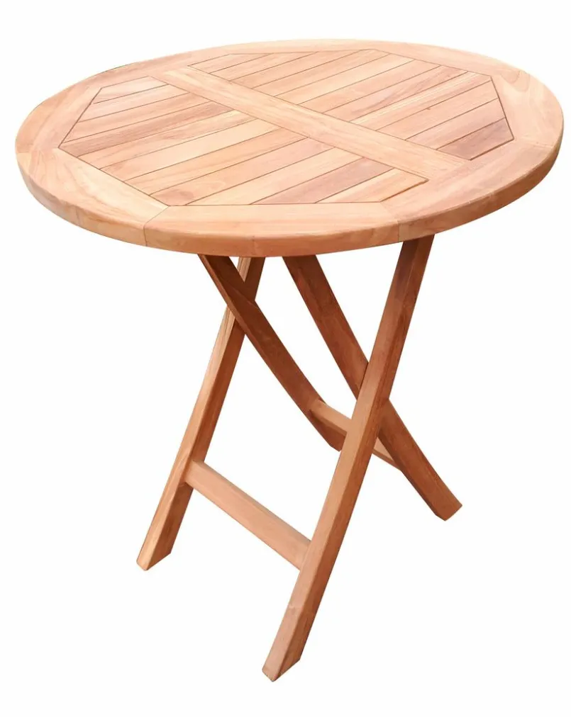 Balkontische|Gartentische| Klapptisch Avignon Ø 70 cm Teak
