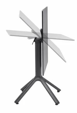 Balkontische|Gartentische|solpuri Klapptisch Milano Bistro 70 x 70 cm Weiß
