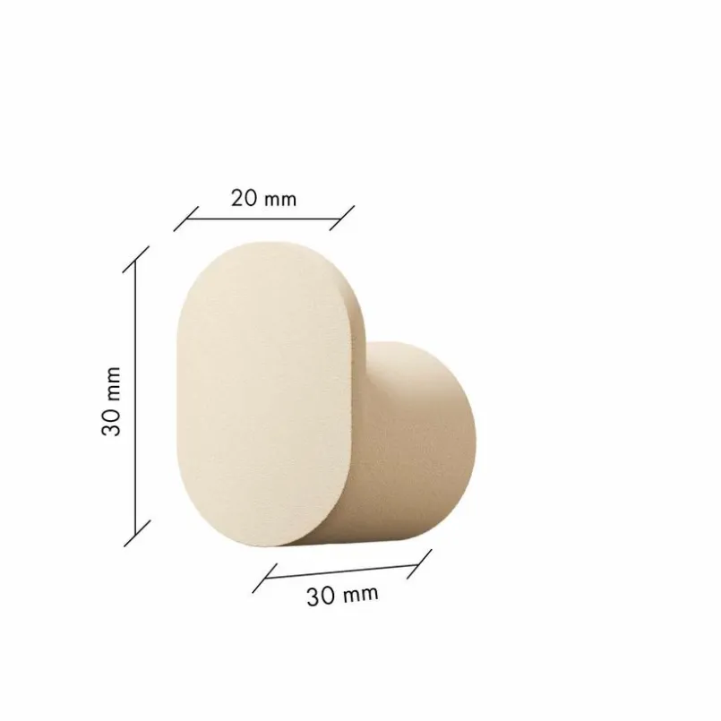 Metallbude Garderobenständer & -Haken-Kleiderhaken 6er-Set Palo Cashew