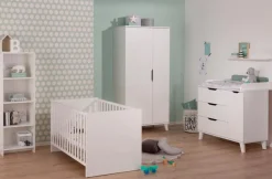 Babyzimmer Schränke & Regale|Babyzimmer Schränke & Regale|Transland Kleiderschrank Micha 95 x 198 cm Weiß