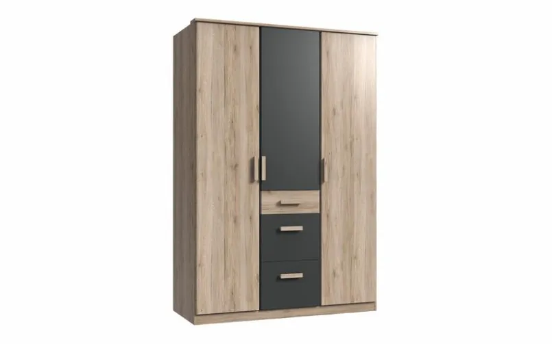 Babyzimmer Schränke & Regale|Babyzimmer Schränke & Regale|WIMEX Kleiderschrank Cariba 135 x 199 cm Eiche