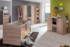 Babyzimmer Schränke & Regale|Babyzimmer Schränke & Regale|WIMEX Kleiderschrank Cariba 135 x 199 cm Eiche