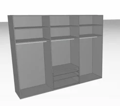 Rudolf Kleiderschränke-Kleiderschrank Cozy 302 x 236 cm Esche