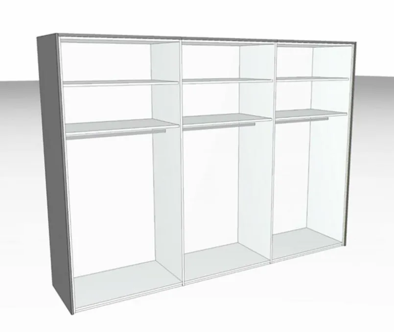 Kleiderschrank Cozy 302 x 220 cm<Rudolf Discount