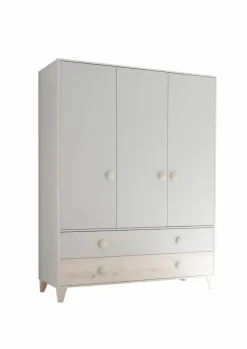 Babyzimmer Schränke & Regale|Babyzimmer Schränke & Regale|BEGABINO Kleiderschrank Fien 155 x 58 cm Ashgrey
