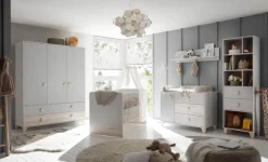 Babyzimmer Schränke & Regale|Babyzimmer Schränke & Regale|BEGABINO Kleiderschrank Fien 155 x 58 cm Ashgrey