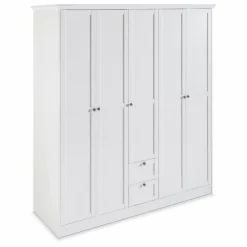 Kinderzimmer Schränke|Kinderzimmer Schränke-Kleiderschrank Landwood 190 x 200 cm Weiß