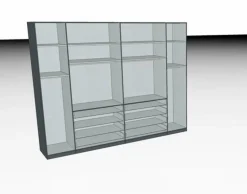 Wiemann Kleiderschränke-Kleiderschrank Loft 300 x 236 cm Weiß