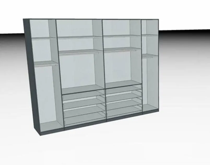 Wiemann Kleiderschränke-Kleiderschrank Loft 300 x 236 cm Weiß