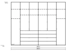 Wiemann Kleiderschränke-Kleiderschrank Loft 300 x 236 cm Weiß