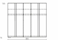 Kleiderschrank Marino 250 x 216 cm<Wiemann Clearance