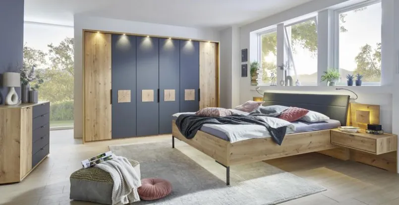 Wiemann Kleiderschränke-Kleiderschrank Naxos 300 x 216 cm Schwarz