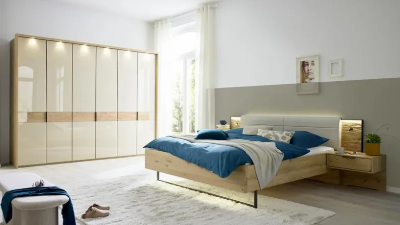 Musterring Kleiderschränke-Kleiderschrank San Francisco 300 x 216 cm Champagner