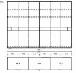 Musterring Kleiderschränke-Kleiderschrank San Francisco 300 x 216 cm Champagner