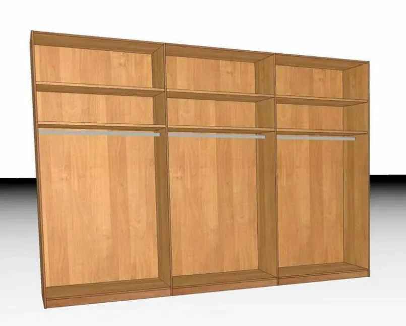 Kleiderschränke|Wiemann Kleiderschrank Valetta 300 x 216 cm Eiche Bianco