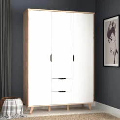 Kleiderschrank Vankka 139 x 202 cm<FORTE Discount