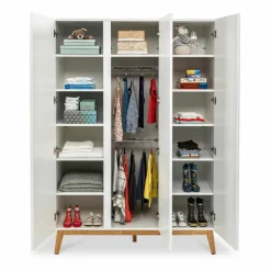 Babyzimmer Schränke & Regale|Babyzimmer Schränke & Regale|Portobello Kleiderschrank Venta 135 x 195 cm Weiß