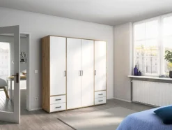 rauch BLUE Kleiderschränke-Kleiderschrank Voyager 187 x 194 cm Alpinweiß / Eiche Artisan