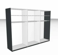 Wöstmann Kleiderschränke-Kleiderschrank WSL 8800 302 x 223 cm Graphit