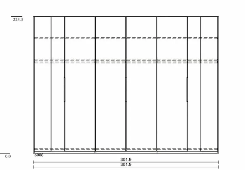 Wöstmann Kleiderschränke-Kleiderschrank WSL 8800 302 x 223 cm Graphit