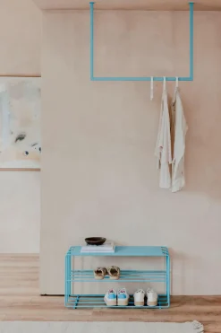 Metallbude Praktisch Im Flur-Kleiderstange Rubi 80x100 Blueberry