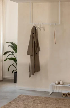 Praktisch Im Flur|Metallbude Kleiderstange Rubi 80x100 Weiß