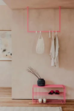 Praktisch Im Flur|Metallbude Kleiderstange Rubi 80x100 Pink