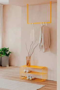 Praktisch Im Flur|Metallbude Kleiderstange Rubi 80x100 Mango