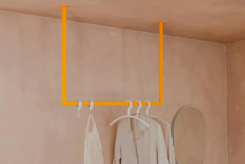 Praktisch Im Flur|Metallbude Kleiderstange Rubi 80x100 Mango