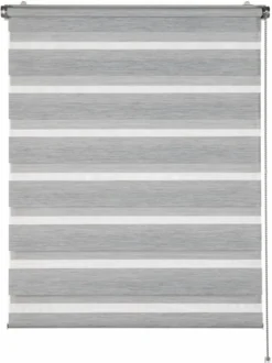 SCHÖNER WOHNEN-Kollektion Vorhänge & Gardinen-Klemmfix Duo-Rollo Tilda Struktur 45 x 150 cm Anthrazit