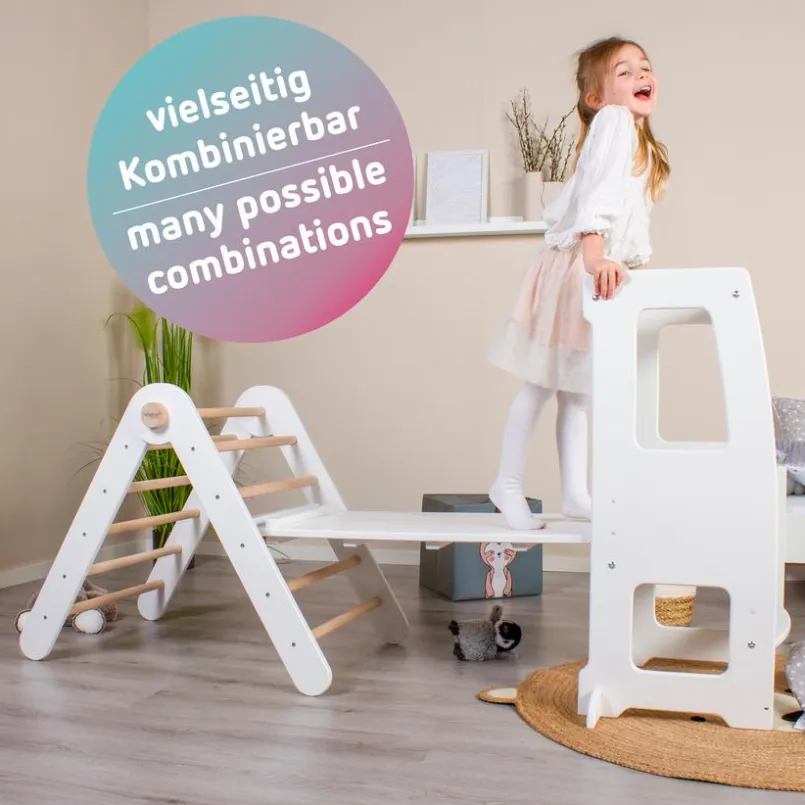 Hochstühle|Hochstühle|babybay Kletterleiter und Rutsche Littlefoot Natur