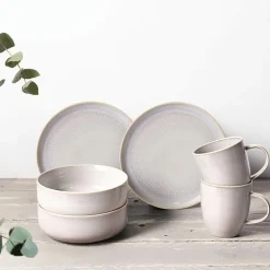 Geschirr|like. by Villeroy & Boch Kombiservice Crafted Cotton 6tlg. Weiß