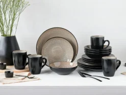 Geschirr|CreaTable Kombiservice Malmö 16tlg. Beige