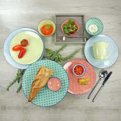 Kombiservice Mediterran 16tlg.<CreaTable Hot