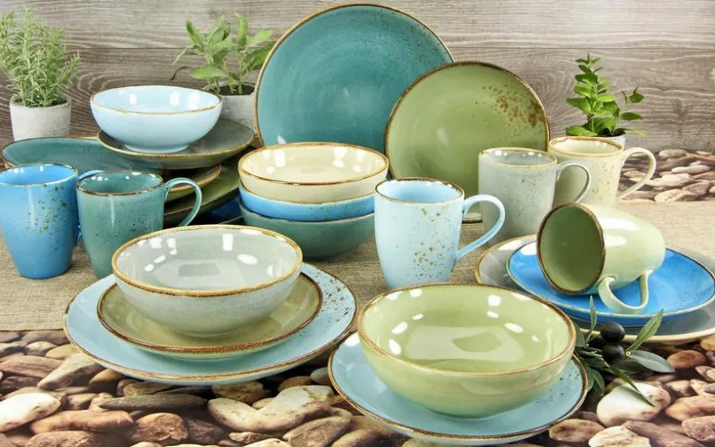 CreaTable Geschirr-Kombiservice Nature Collection 16tlg. Grün