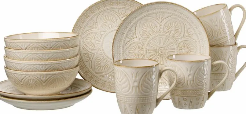 Geschirr|Ritzenhoff & Breker Kombiservice Omara 12tlg. Beige