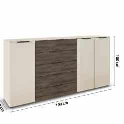 Kommoden| Kommode Flipp100 Champagner